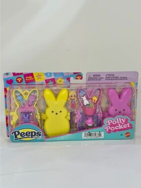Polly Pocket Easter Peeps Yellow and Pink Polly Pocket Playset